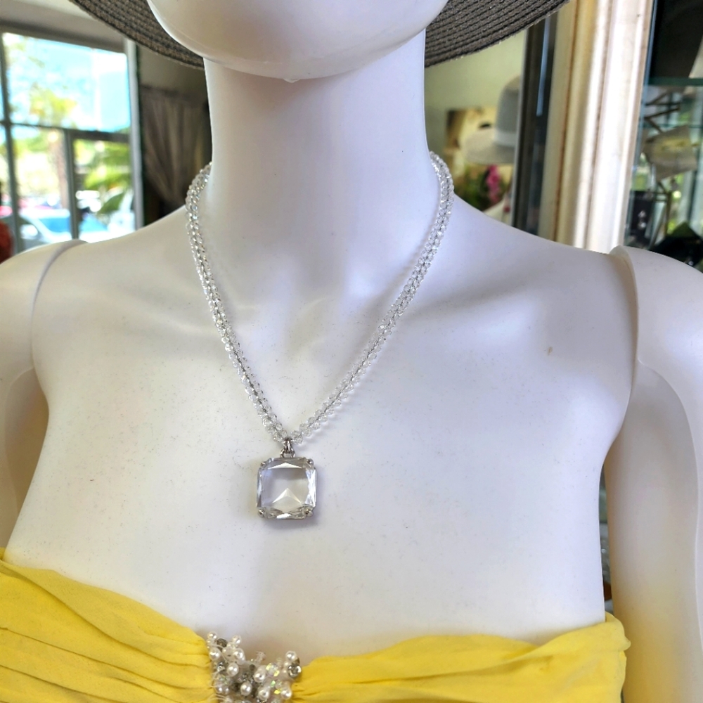 Swarovski Lucite bead necklace